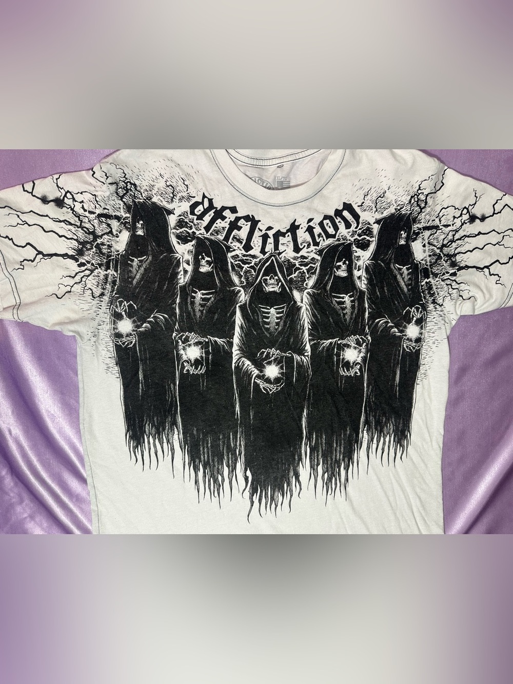 Y2K Affliction Grim Reaper T-shirt XL Mall Goth / Cyber Grunge